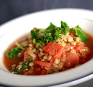 Vegan Mediterranean Kale Soup