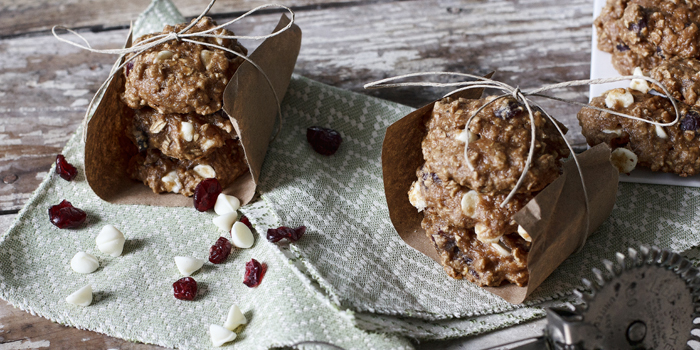 Cranberry Oatmeal White Chocolate Cookies Title